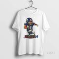 Official Trendy Cam Skattebo 44 Giants Game Day Cartoon