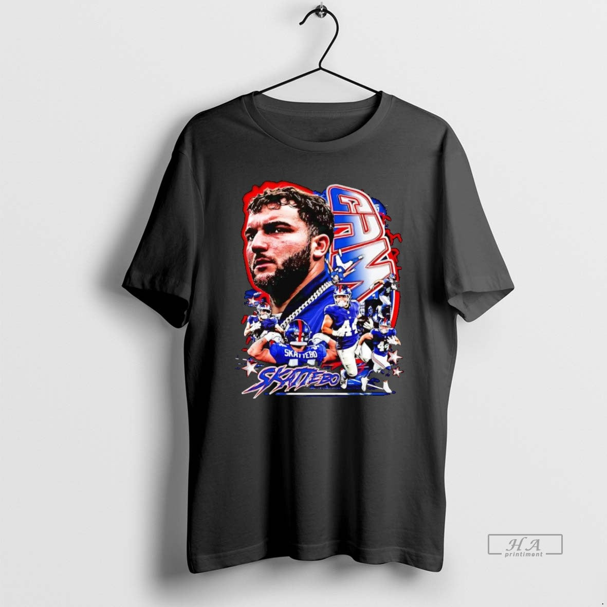 Official Trendy Cameron Skattebo Picture Collage New York Giants