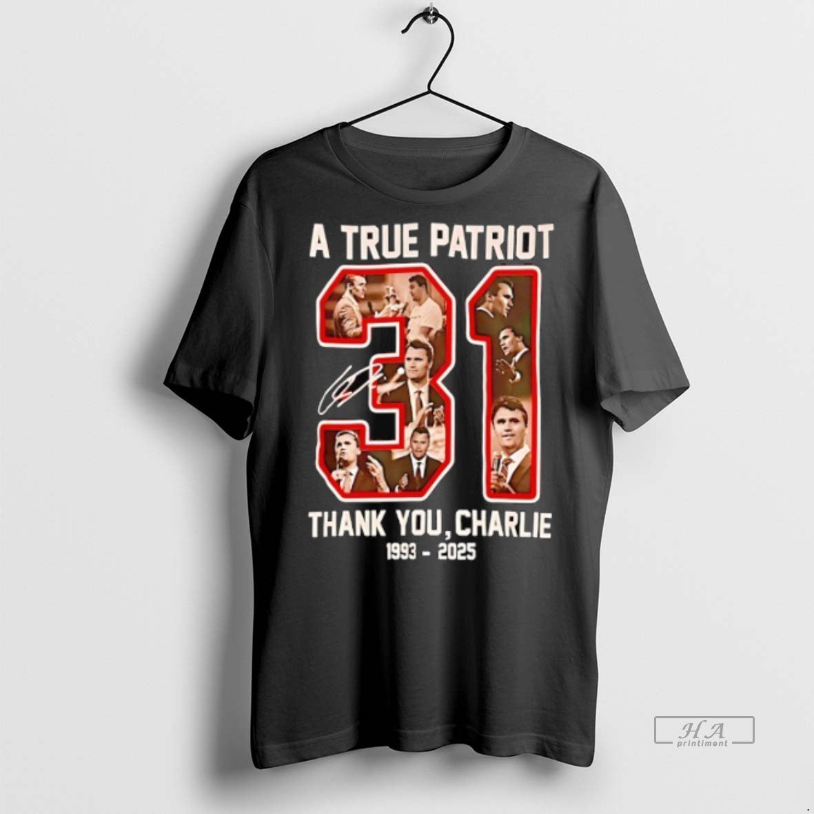 Official Trendy Charlie Kirk 31 A True Patriot Thank You Signature 1993 2025 Tee Sweater