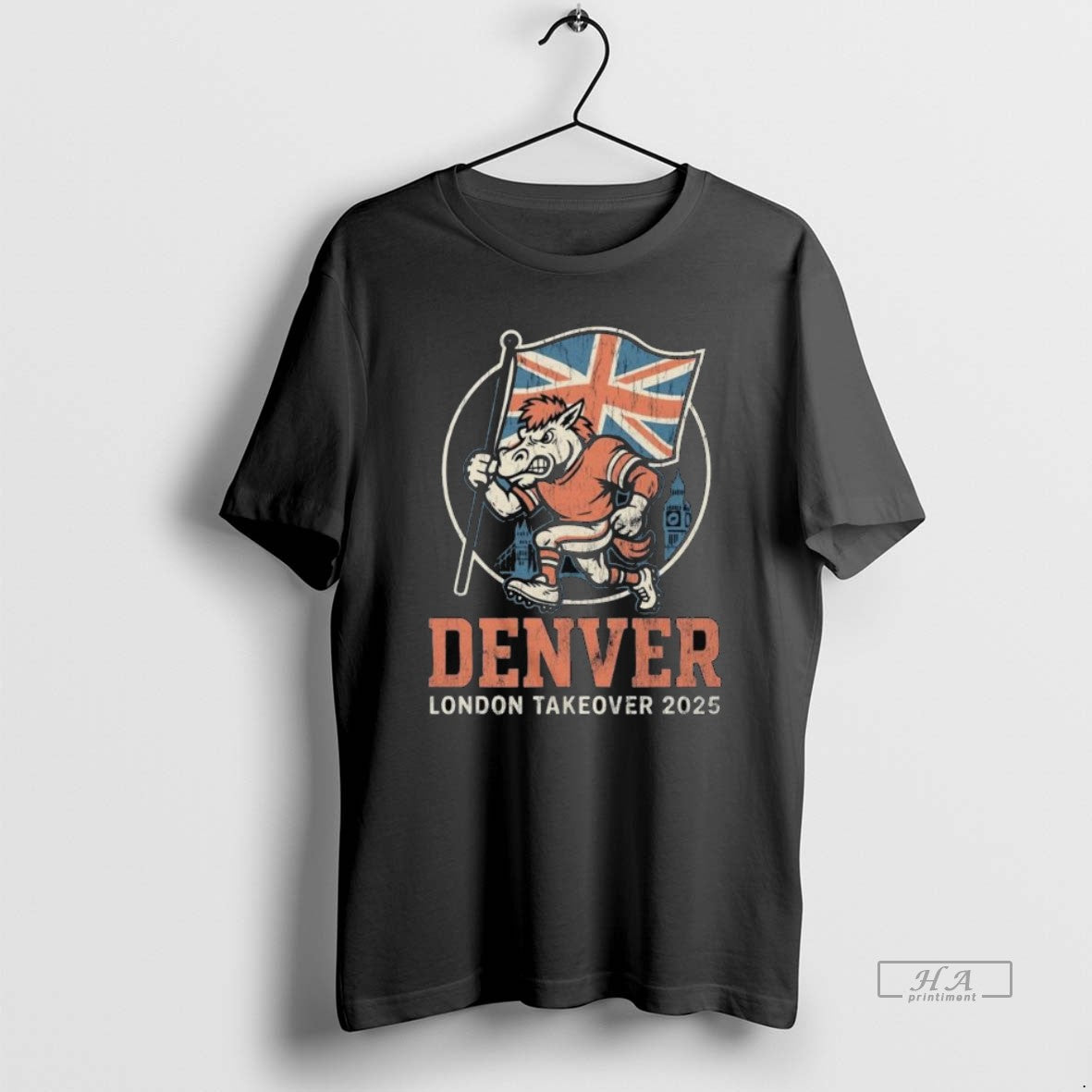 Official Trendy Denver X London Game Takeover 2025 Vintage Football Long Sleve
