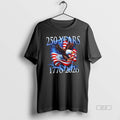 Official Trendy Eagle American Flag 250 Years 1776 2026 250th Birthday America