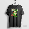 Official Trendy Freedom Fighter Protest Portland Frog Resist Hero 2025 Long Sleve
