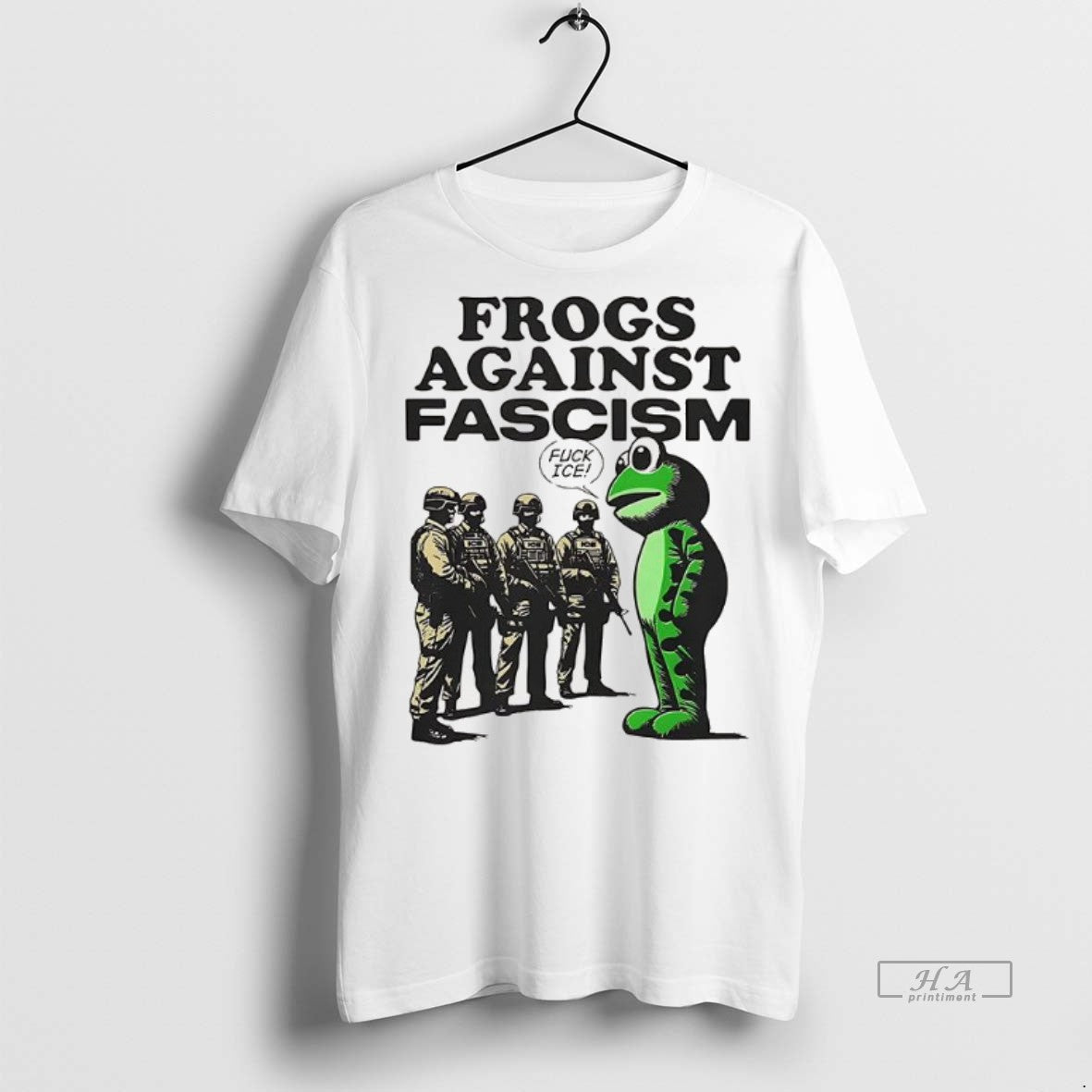 Official Trendy Frogs Against Fascism Tee Sweater