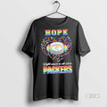 Official Trendy Green Bay Packers Football Hope Fight Cancer In All Colors Heart Tee Sweater