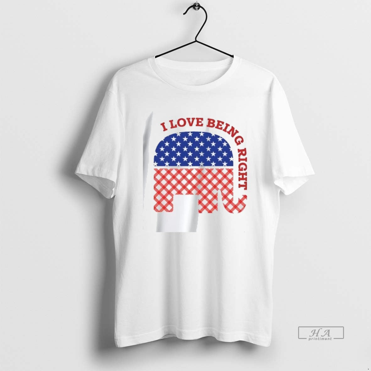 Official Trendy I Love Being Right Gop Elephant