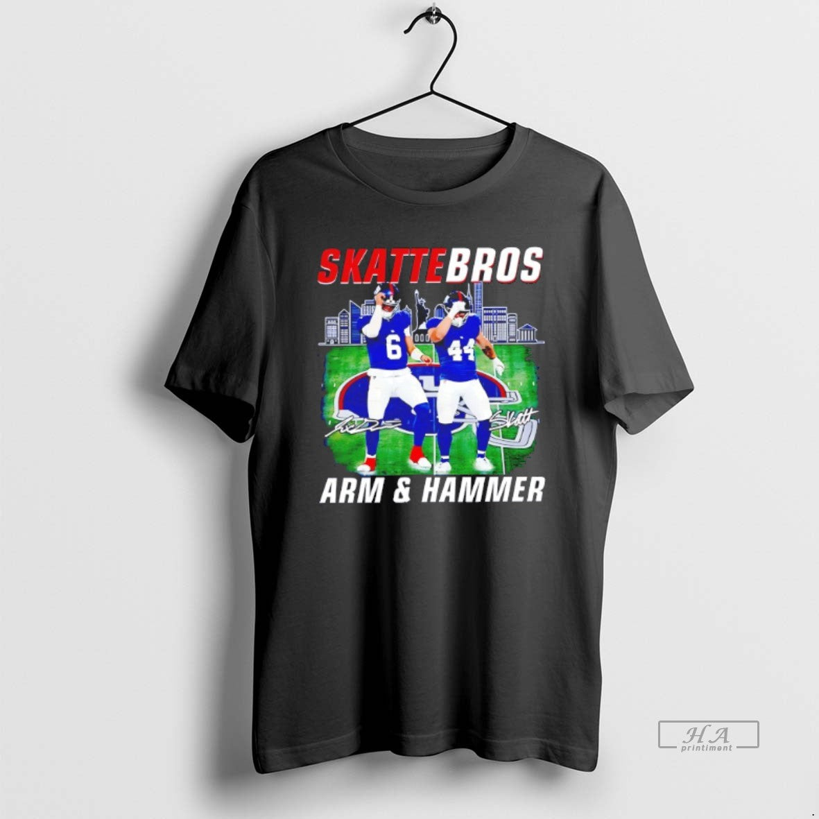 Official Trendy Jaxson Dart Cam Skattebo New York Giants Skattebros Arm And Hammer