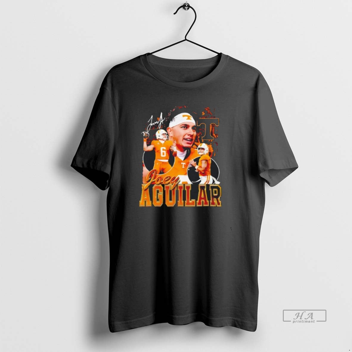 Official Trendy Joey Aguilar Tennessee Volunteers Football Signature Vintage Icon