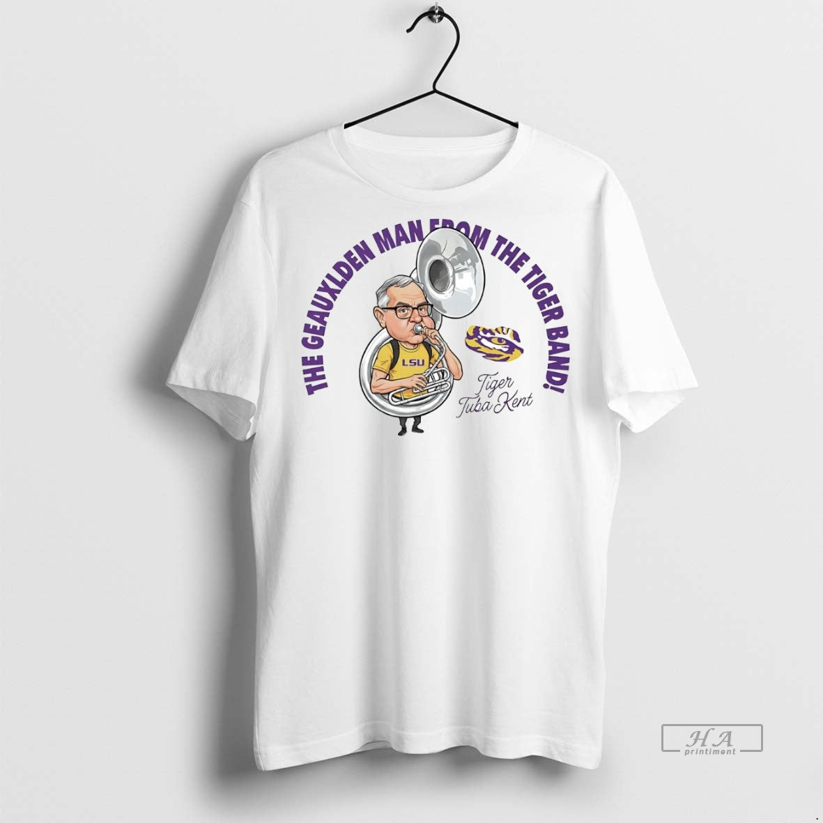 Official Trendy Kent Broussard The Geauxlden Man From The Tiger Band Tee Sweater