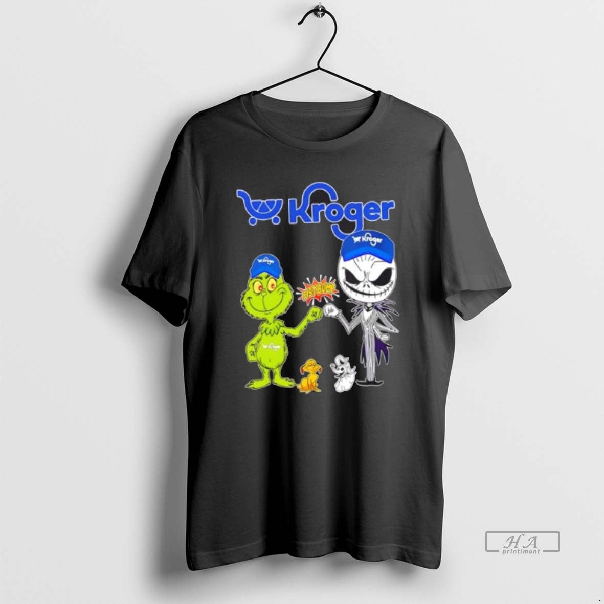 Official Trendy Kroger X Grinch And Jack Skellington Uniwilling Friends