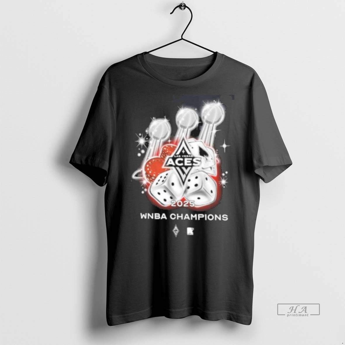 Official Trendy Las Vegas Aces Three Time Wnba Champions Trophy Tee Sweater