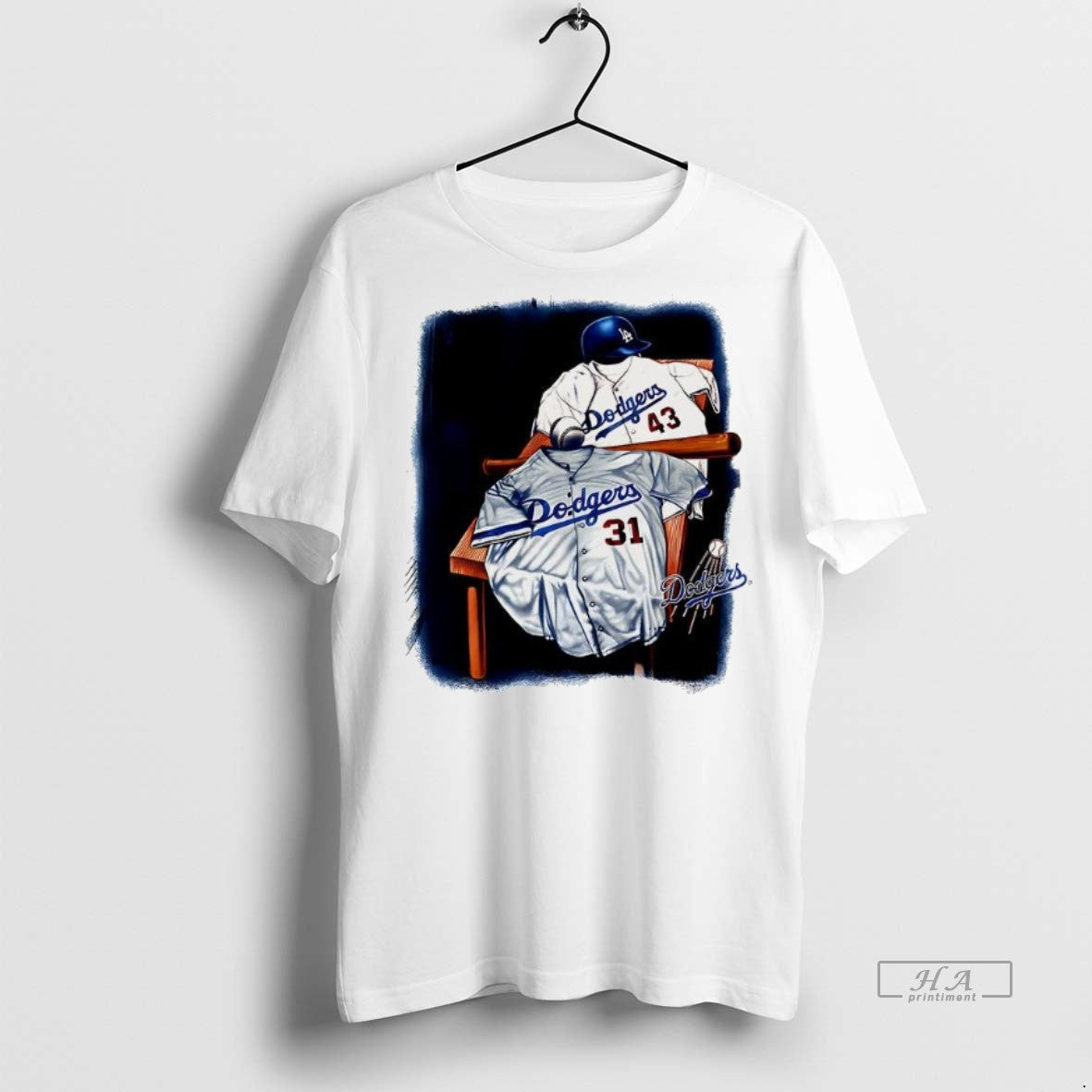 Official Trendy Los Angeles Dodgers Jersey Number 31 43 Tee Sweater