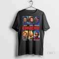 Official Trendy Monday Tuesday Thursday Friday Weekend Chucky Doll Movie Wall Art Tee Sweater