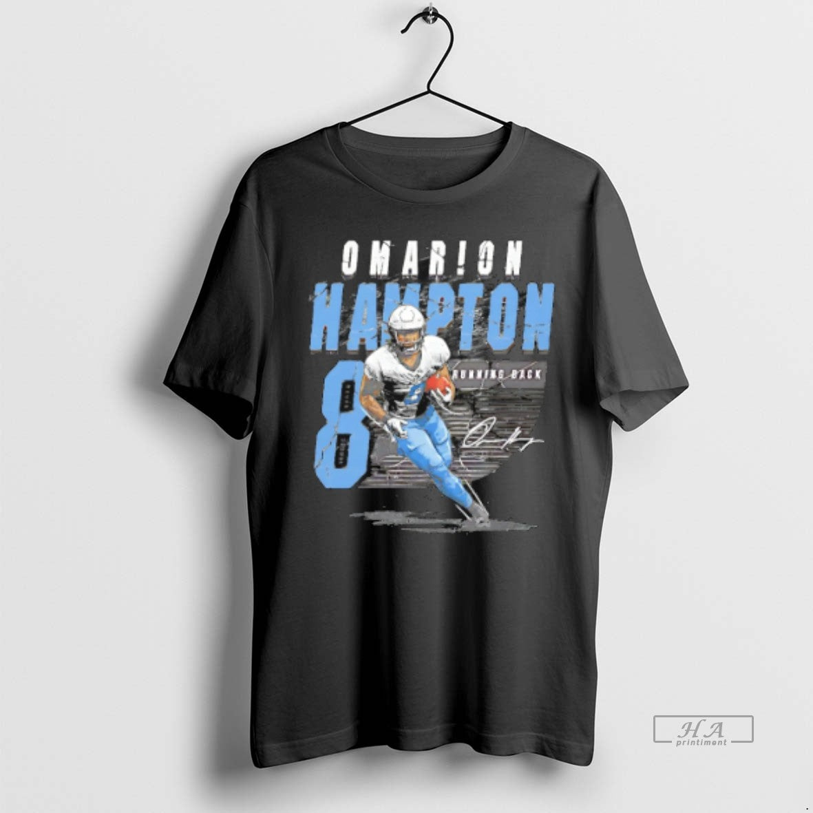 Official Trendy Omarion Hampton Los Angeles Chargers Player Name Tee Sweater