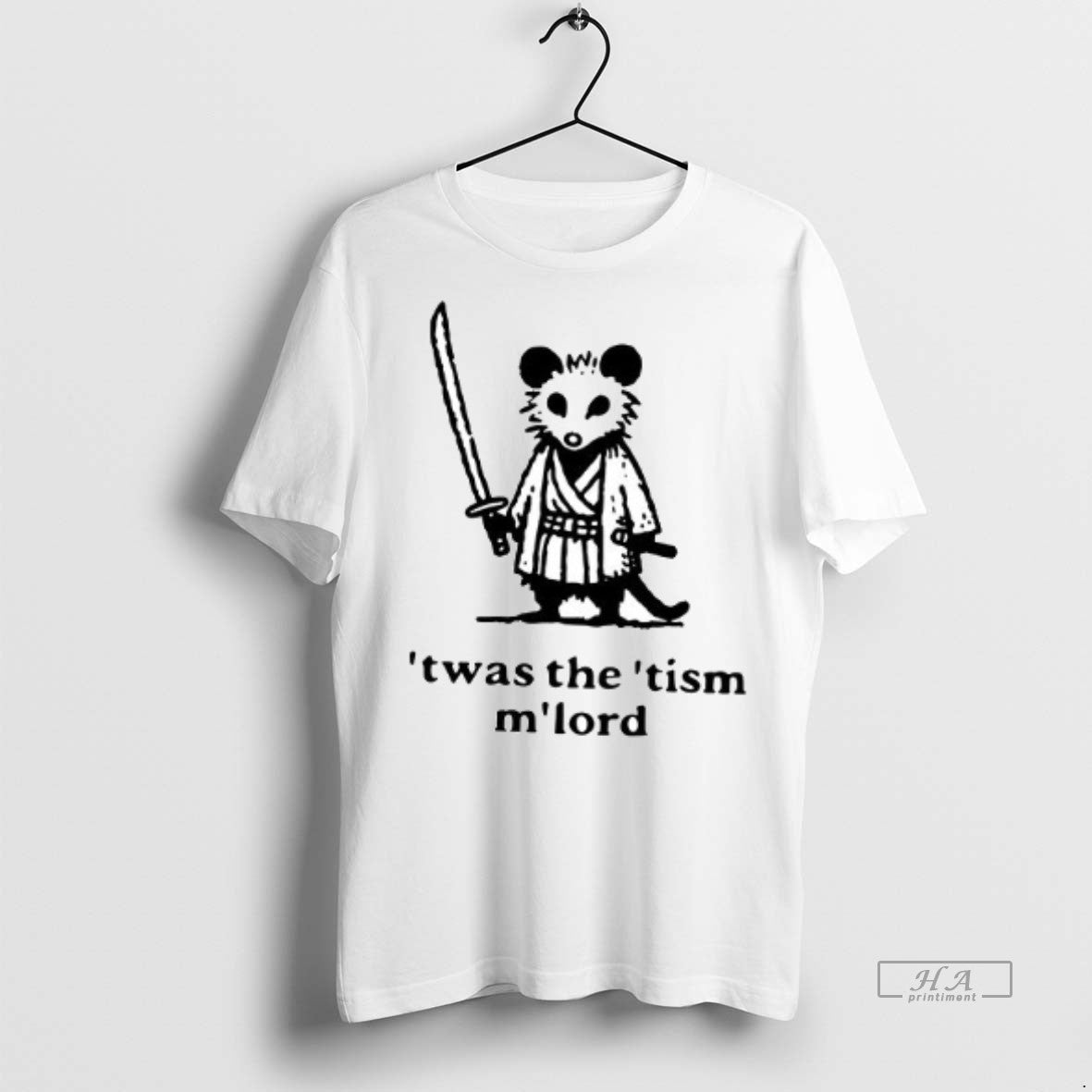 Official Trendy Opossum Samurai Twas The Tism Mlord Ceramic Ceramic And Classic Dad Cap Tee