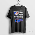Official Trendy Some Grandmas Play Bingo Real Grandmas Watch Chicago Cubs Baseball Diamond Heart Tee