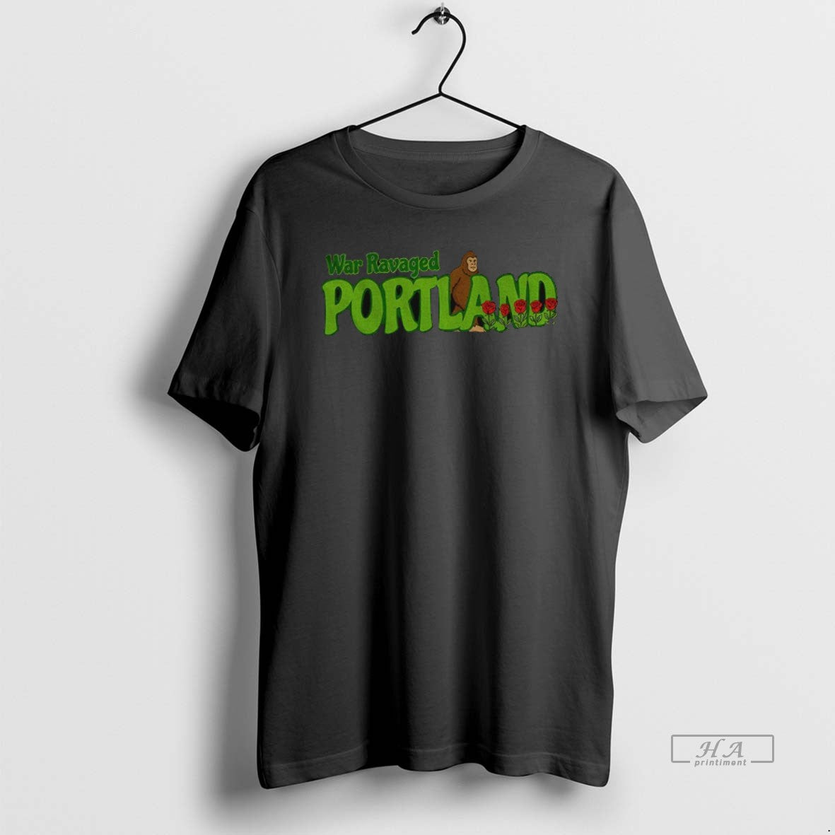 Official Trendy War Ravaged Portland Bigfoot Graphic