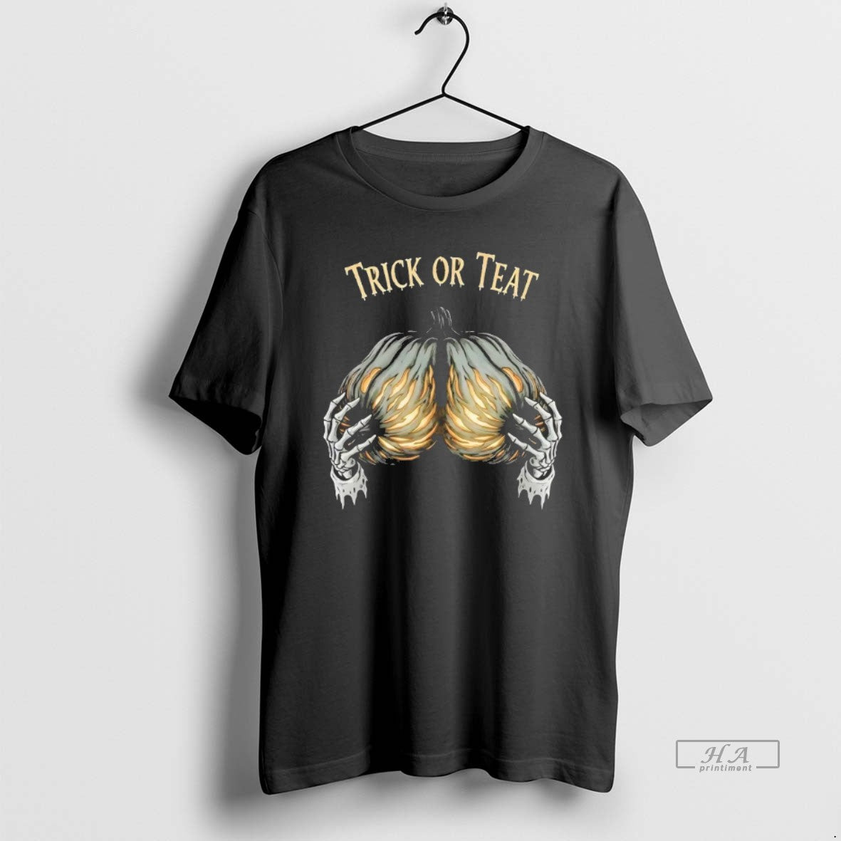 Official Trick Or Teat Pumpkin Halloween