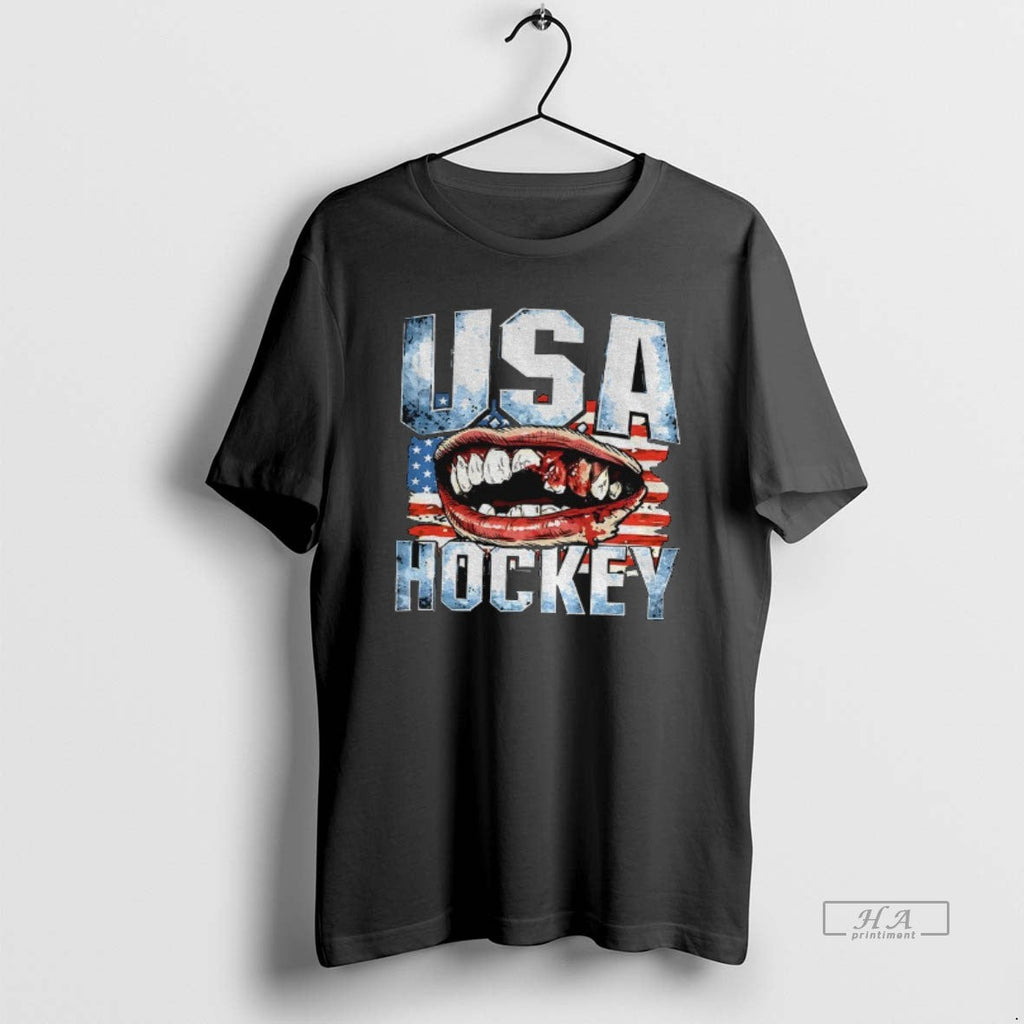 Official Usa Hockey Patriotic Ice Hockey American Flag Unisex