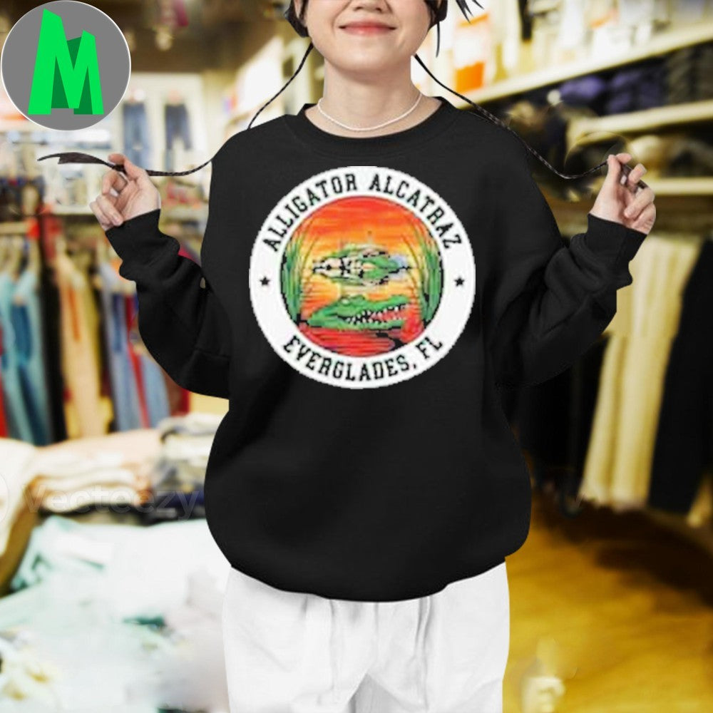 Unleash the Florida Fun with the Alligator Alcatraz Funny Everglades Shirt Unisex