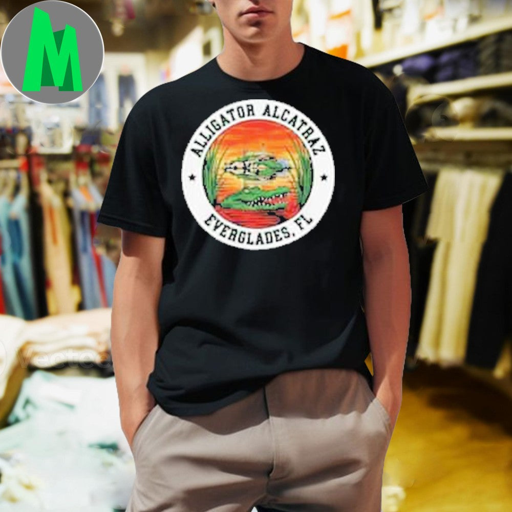 Unleash the Florida Fun with the Alligator Alcatraz Funny Everglades Shirt Unisex