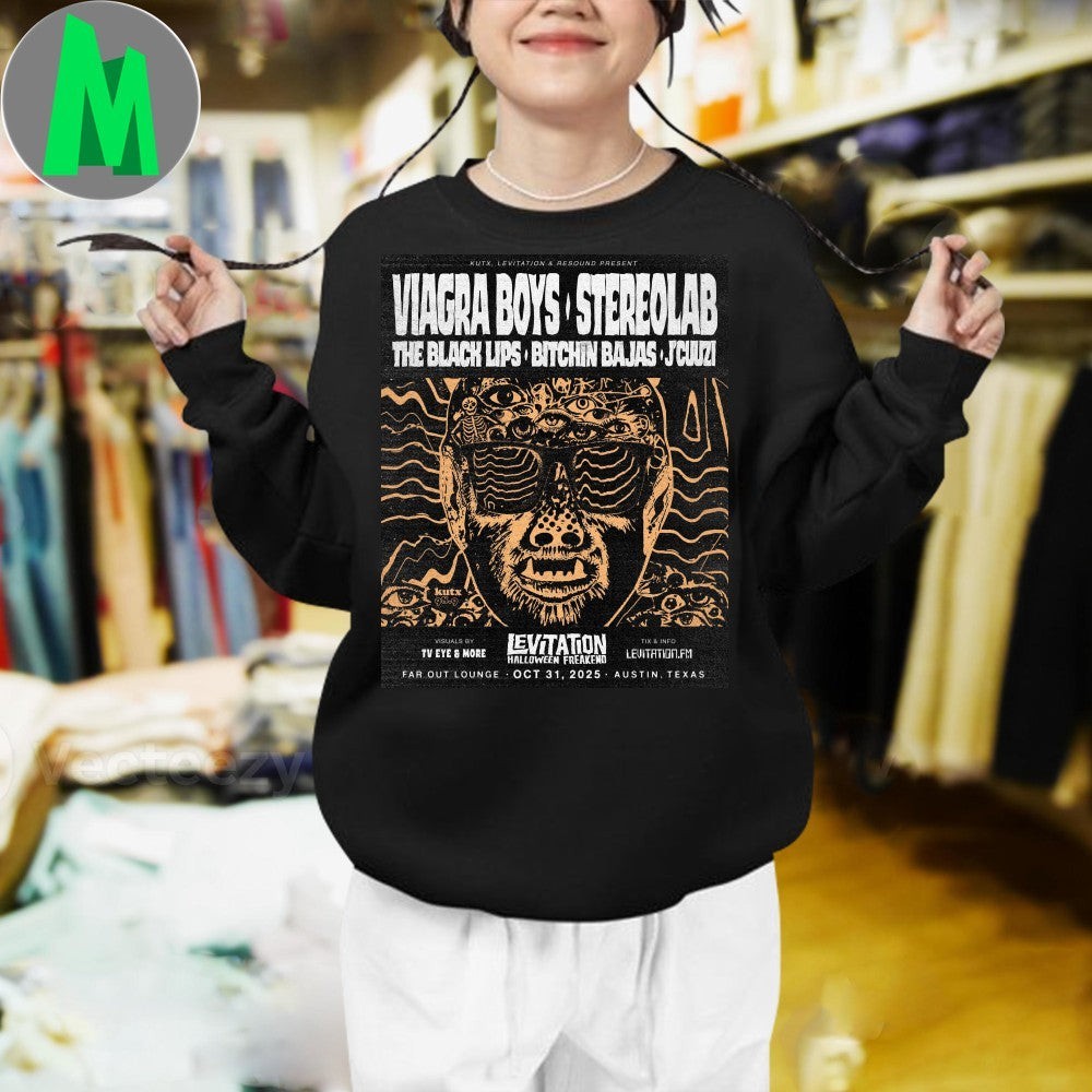 Viagra Boys Stereolab Halloween Freakend Concert Poster Unisex