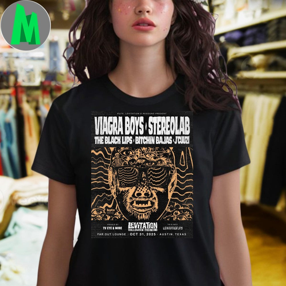 Viagra Boys Stereolab Halloween Freakend Concert Poster Unisex