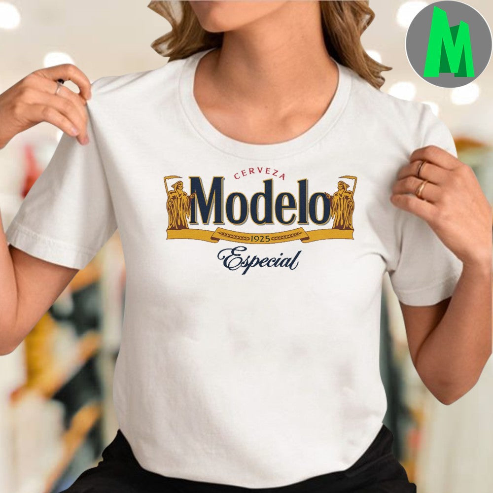 Vintage Cerveza Modelo Especial Beer Logo Mexican Lager Shirt Unisex