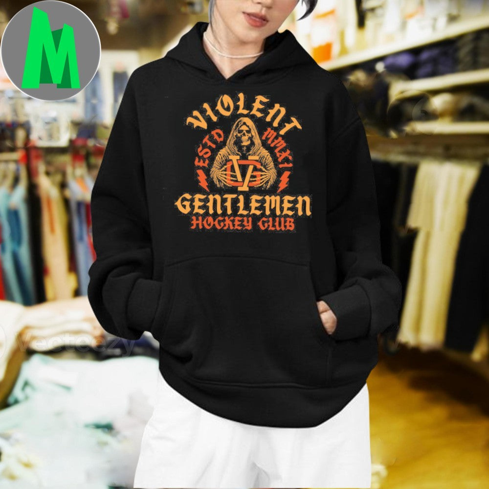 Violent Gentlemen Hockey Club Ice In Our Blood Logo Unisex