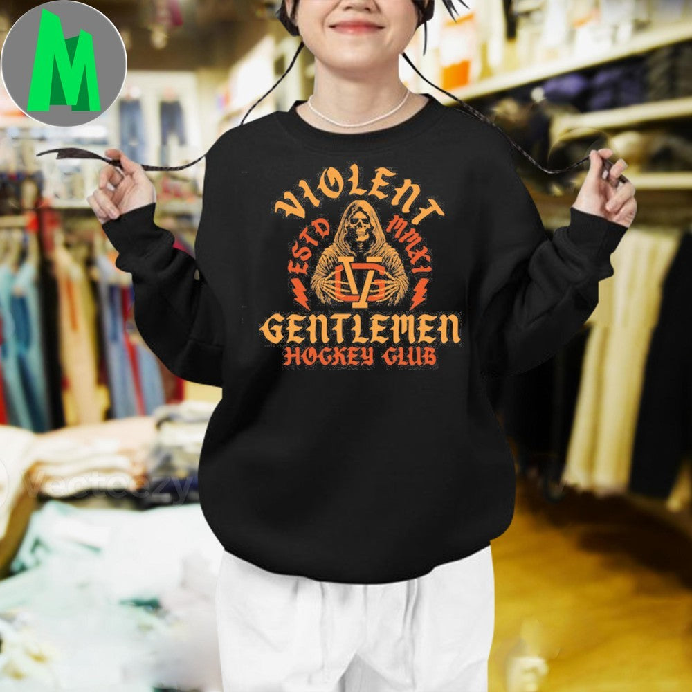 Violent Gentlemen Hockey Club Ice In Our Blood Logo Unisex