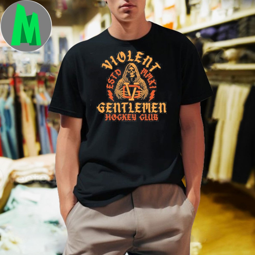 Violent Gentlemen Hockey Club Ice In Our Blood Logo Unisex