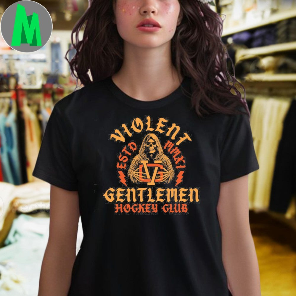 Violent Gentlemen Hockey Club Ice In Our Blood Logo Unisex