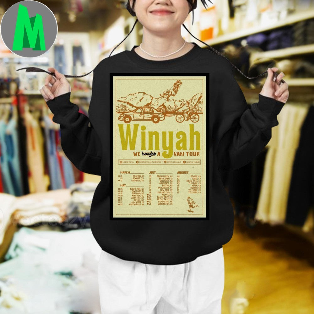 Winyah Summer 2025 Tour We Bought A Van Tour Poster Shirt Unisex