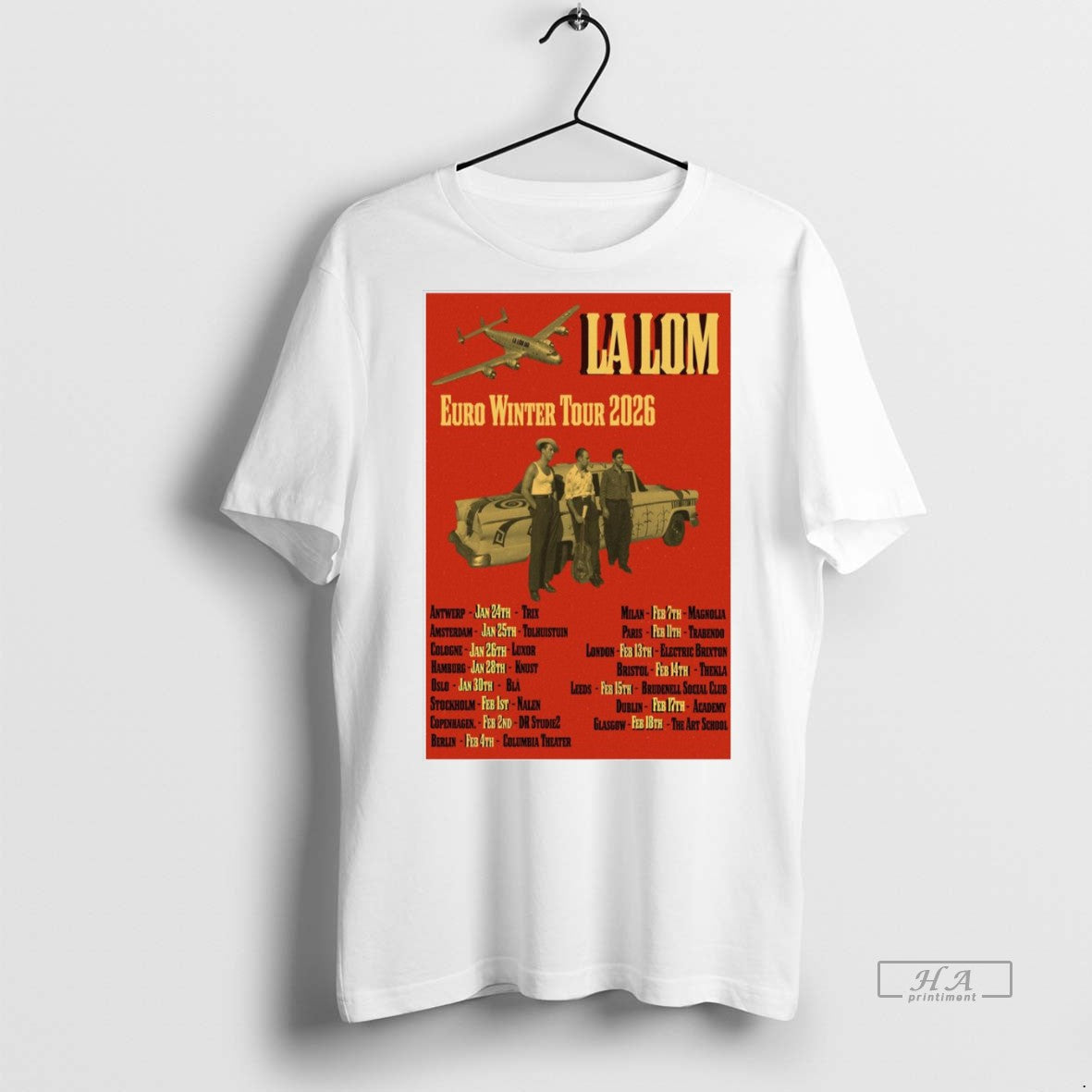 Official La Lom European Winter Tour 2026 Shirt