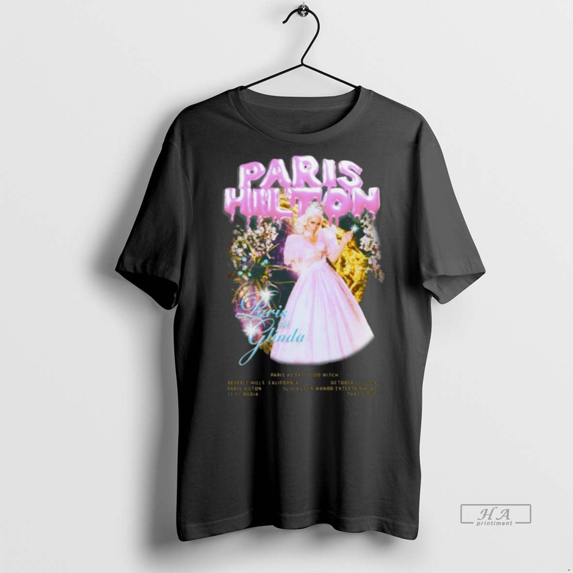 Official Paris Hilton Wicked Glinda Halloween Limited Edition Shirt