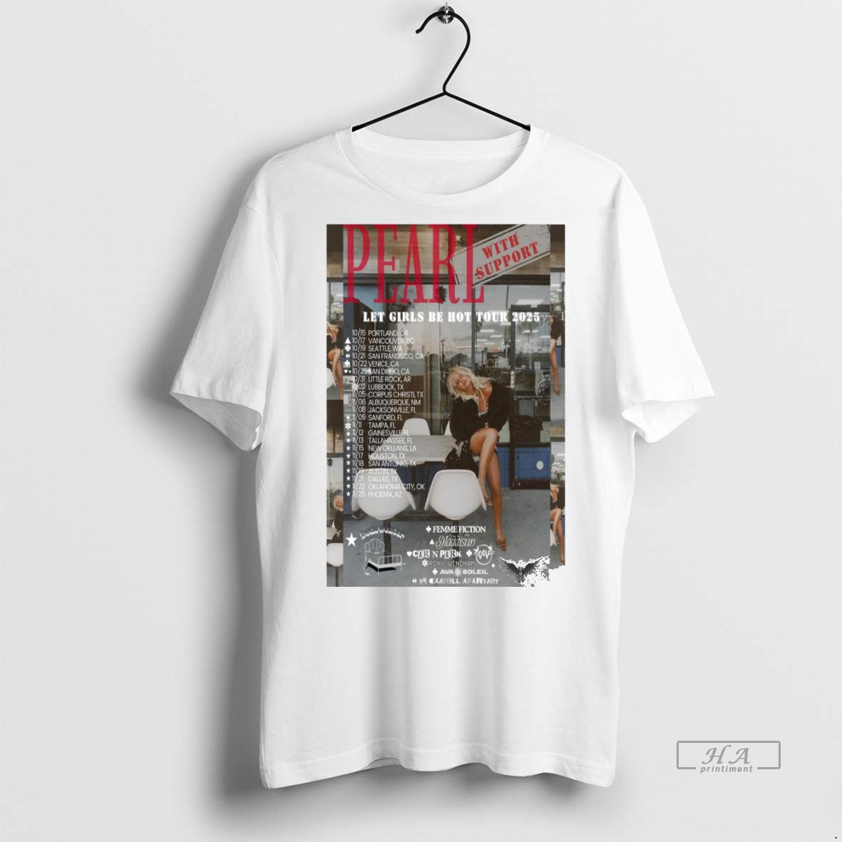 Official Pearl Let Girls Be Hot Tour 2025 Shirt