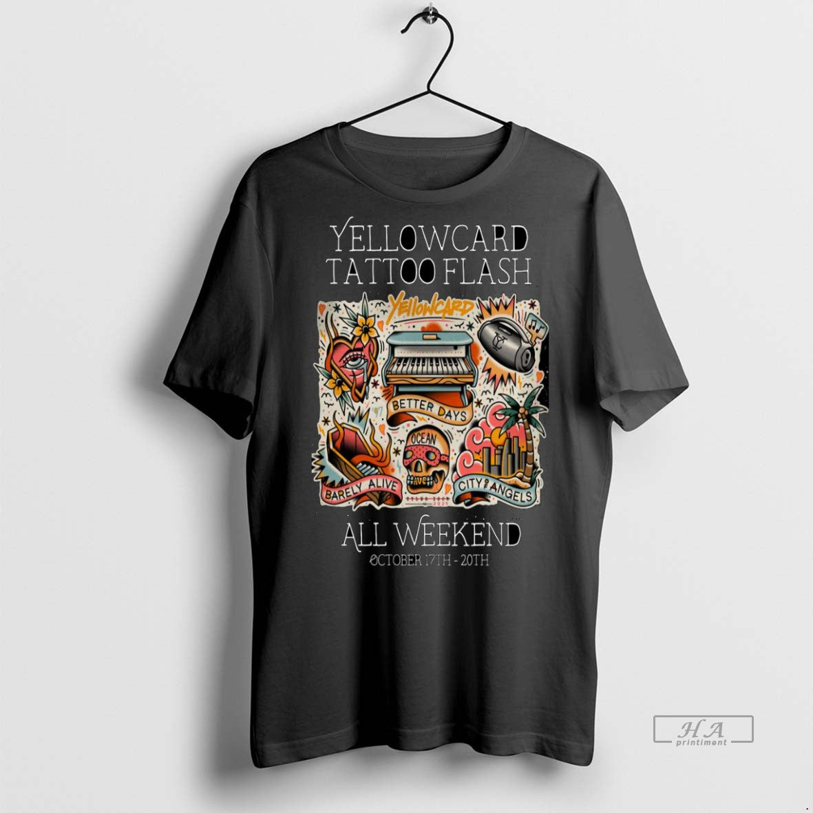 Official Yellowcard Better Days October 17 20 2025 Shirt