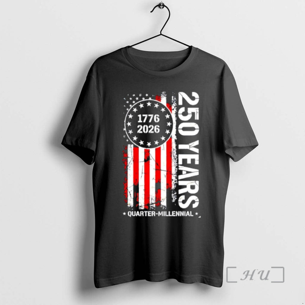 Officials 250 Years 1776 2026 Quarter Millennial Unisex
