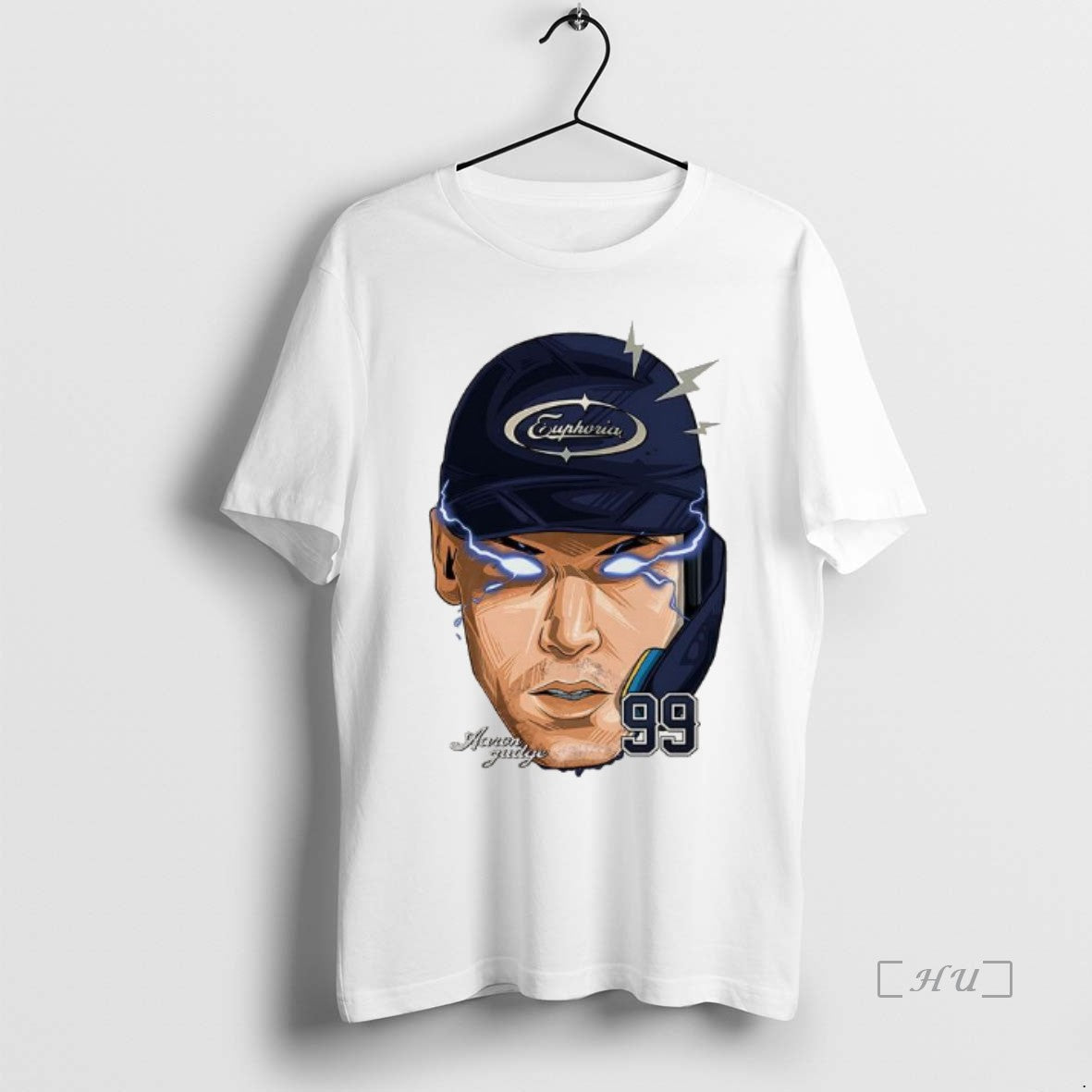 Officials Aaron Judge New York Yankees Football 2025 Number 99 Fat Head Laser Eyes