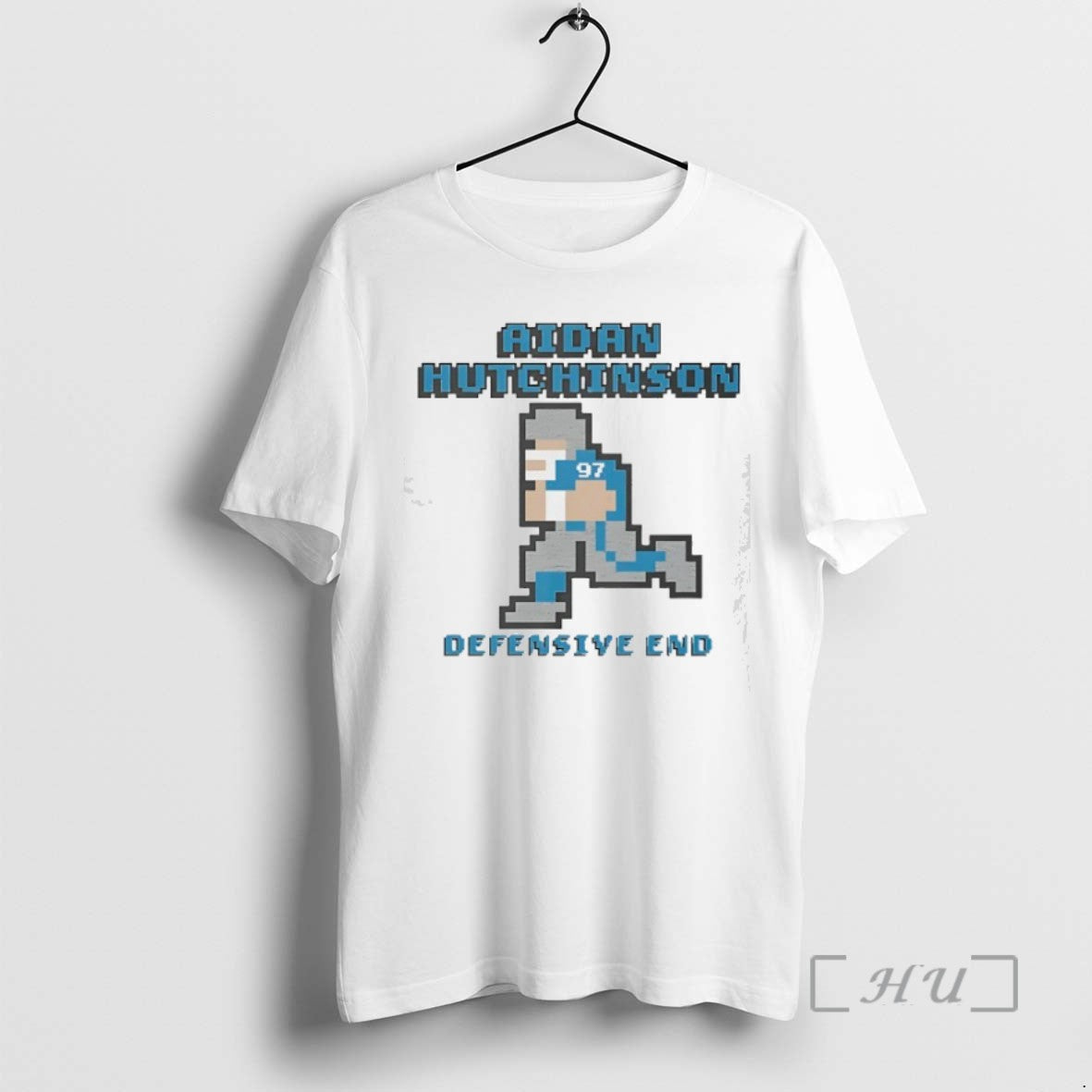 Officials Aidan Hutchinson Defensive End Detroit Lions Football Pixel Shirts Sweater