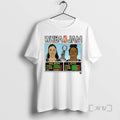 Officials Aja Wilson And Jewell Loyd Las Vegas Aces Wnba Jam 2025 Champs Tee Sweater