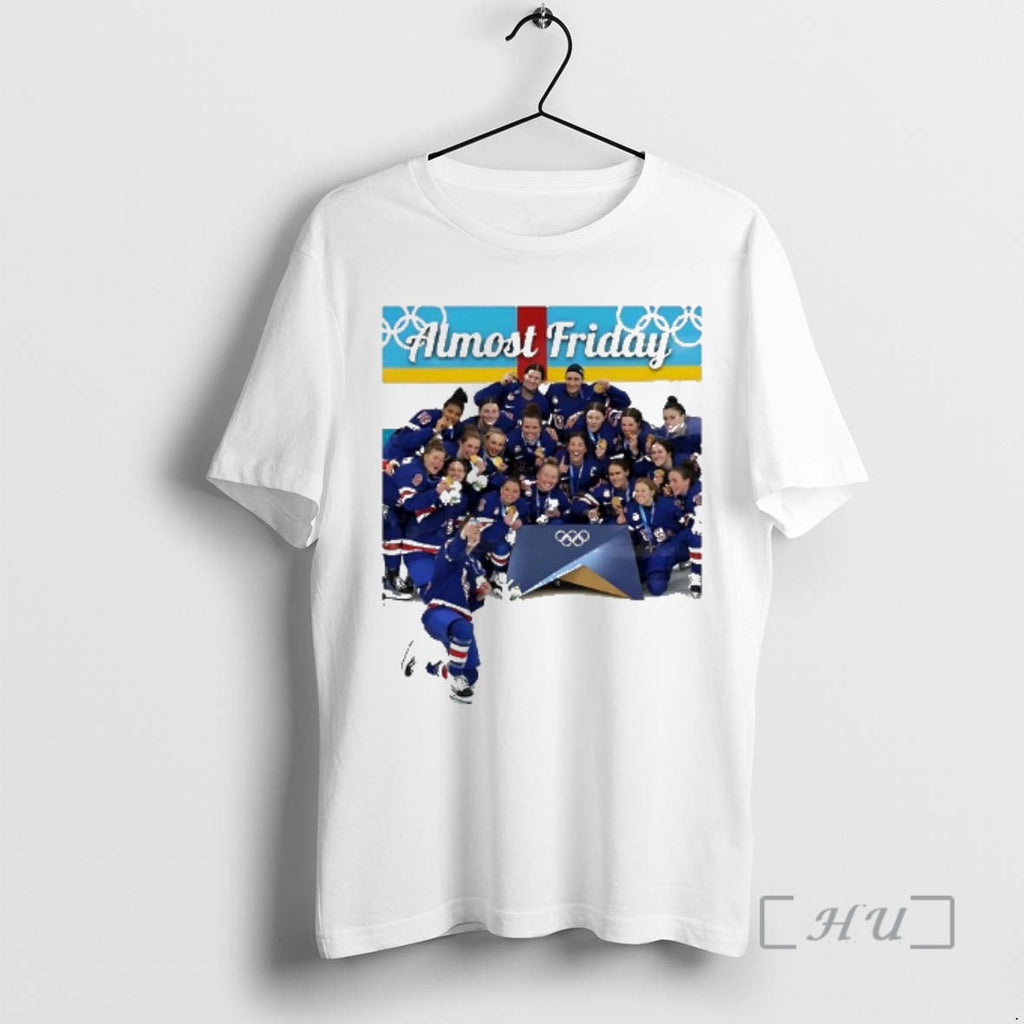 Officials Almost Friday Team Usa Women Hockey Gold Medal Unisex
