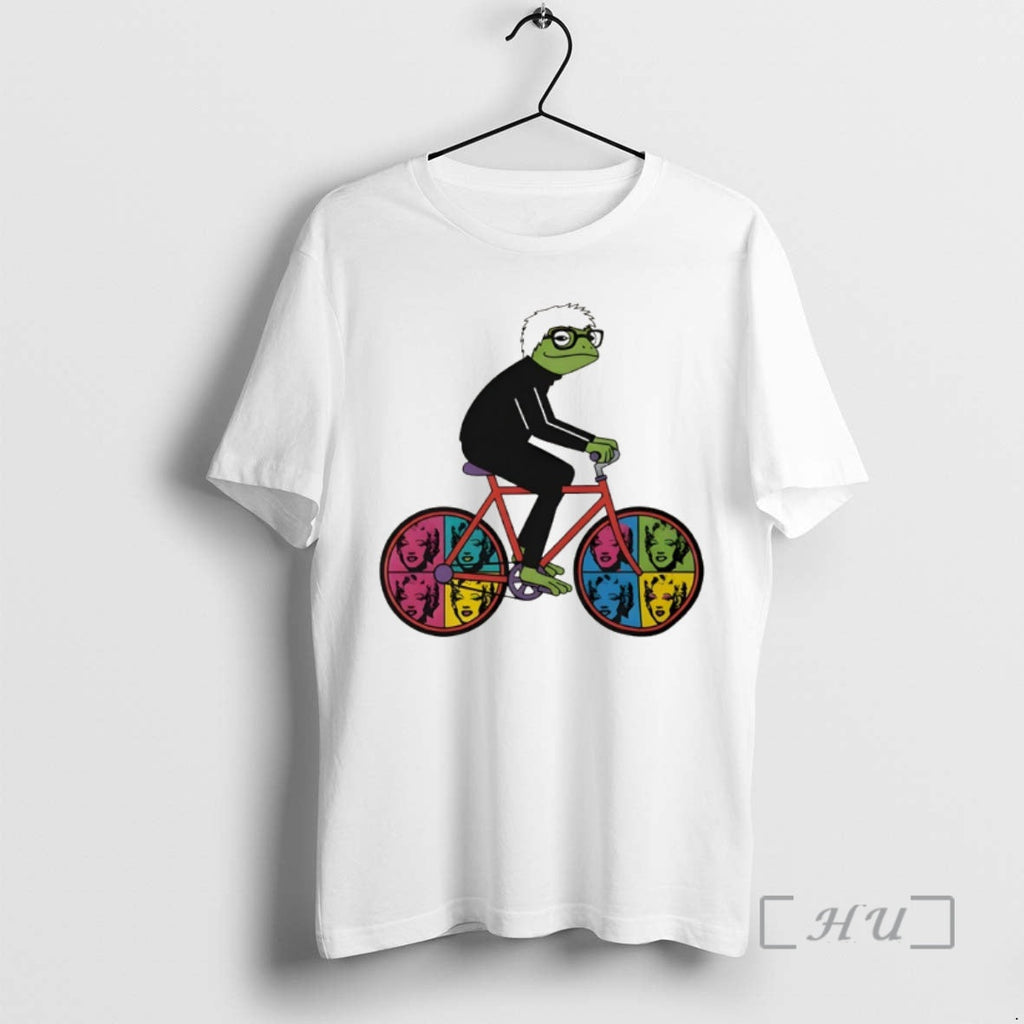 Officials Andy Warhol Inspired Frog Cyclist Graphic Unisex