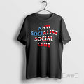 Officials Anti Socialist Social Club American Flag Tee Sweater