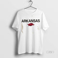 Officials Arkansas Razorbacks Football 2025 Military Appreciation 2 Sided T Shirt Sweater