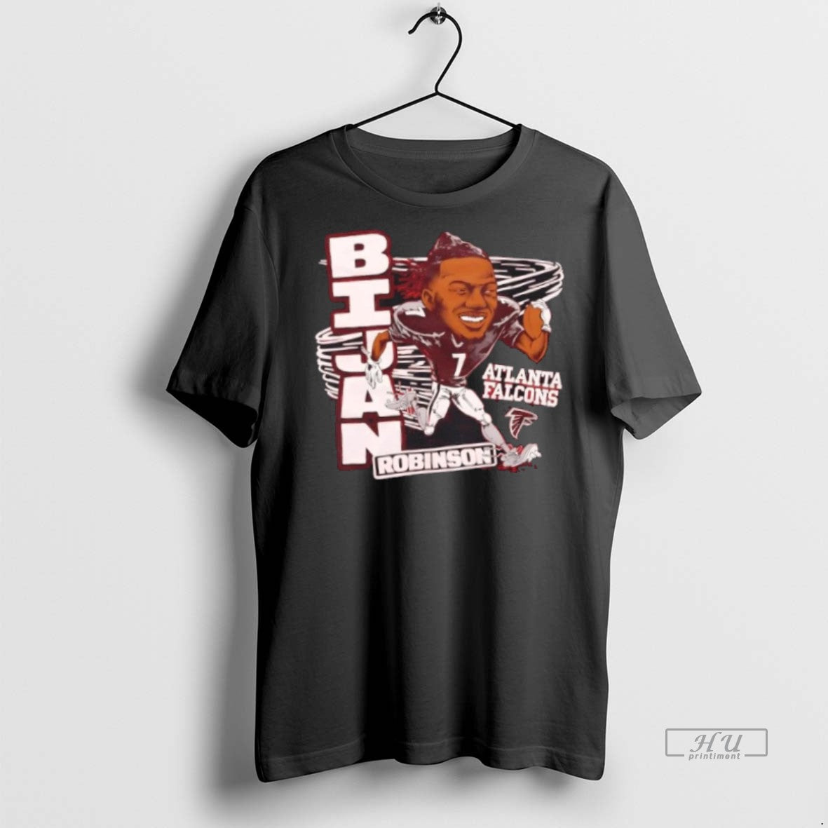 Officials Atlanta Falcons Bijan Robinson Football Caricature Tee Shirt Sweater