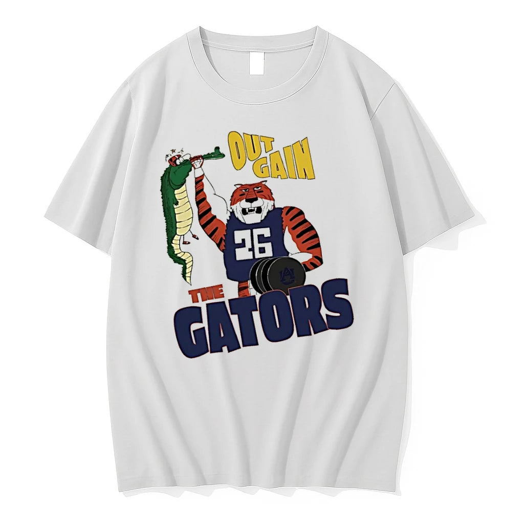 Officials Auburn Tiger Vs Florida Gator Out Gain The Gators Mascot T Shirt Sweater