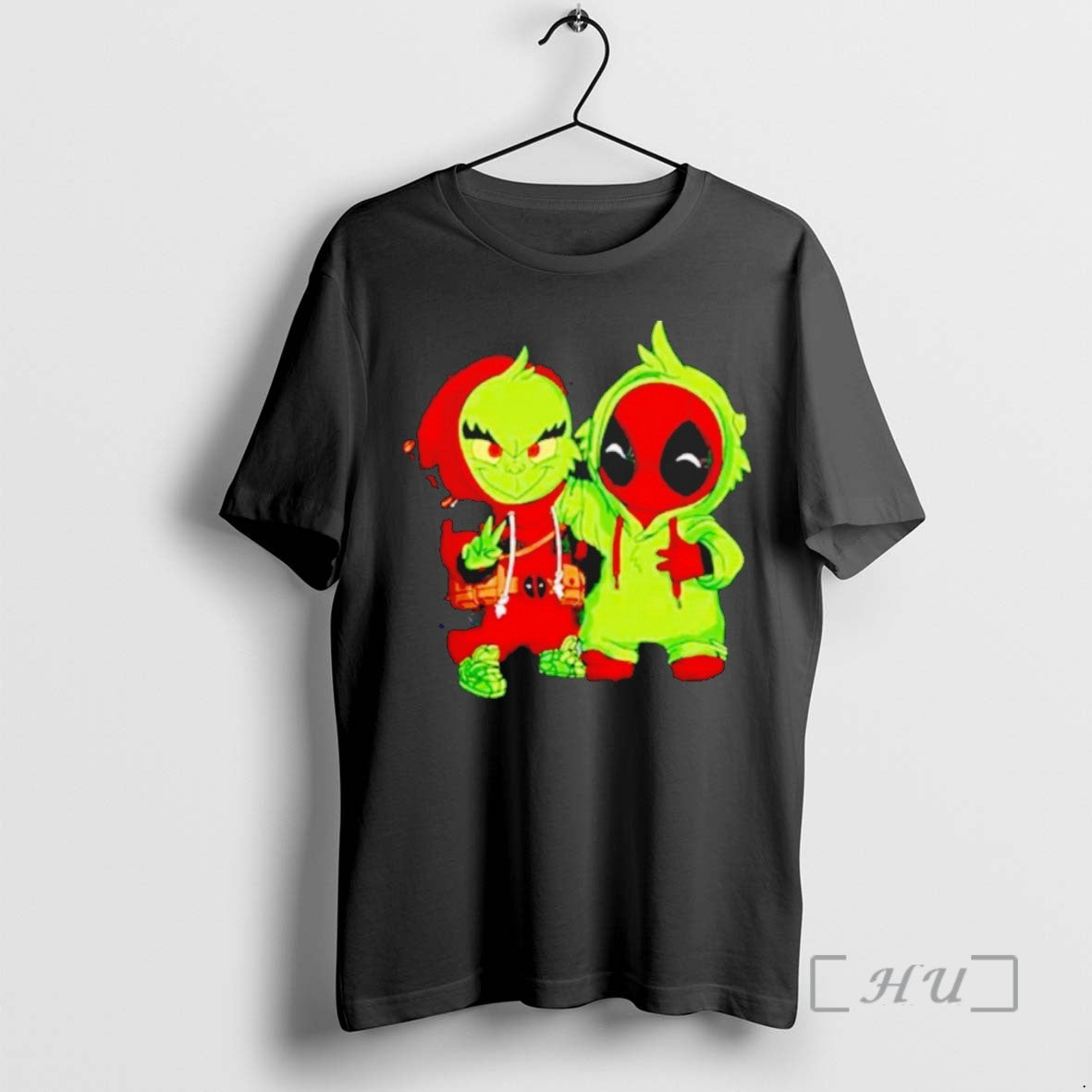 Officials Baby Grinch And Deadpool Chibi T Shirt Sweater