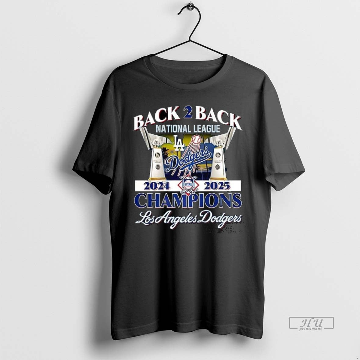 Officials Back 2 Back National League 2024 2025 Champions Los Angeles Dodgers T Shirts Sweater