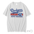Officials Brooklyn Dodgers Jackie Robinson Signature Name Number Tee Unisex
