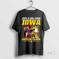 Officials Caitlin Clark Just A Girl From Iowa Hawkeyes Indiana Fever T Shirt Sweater